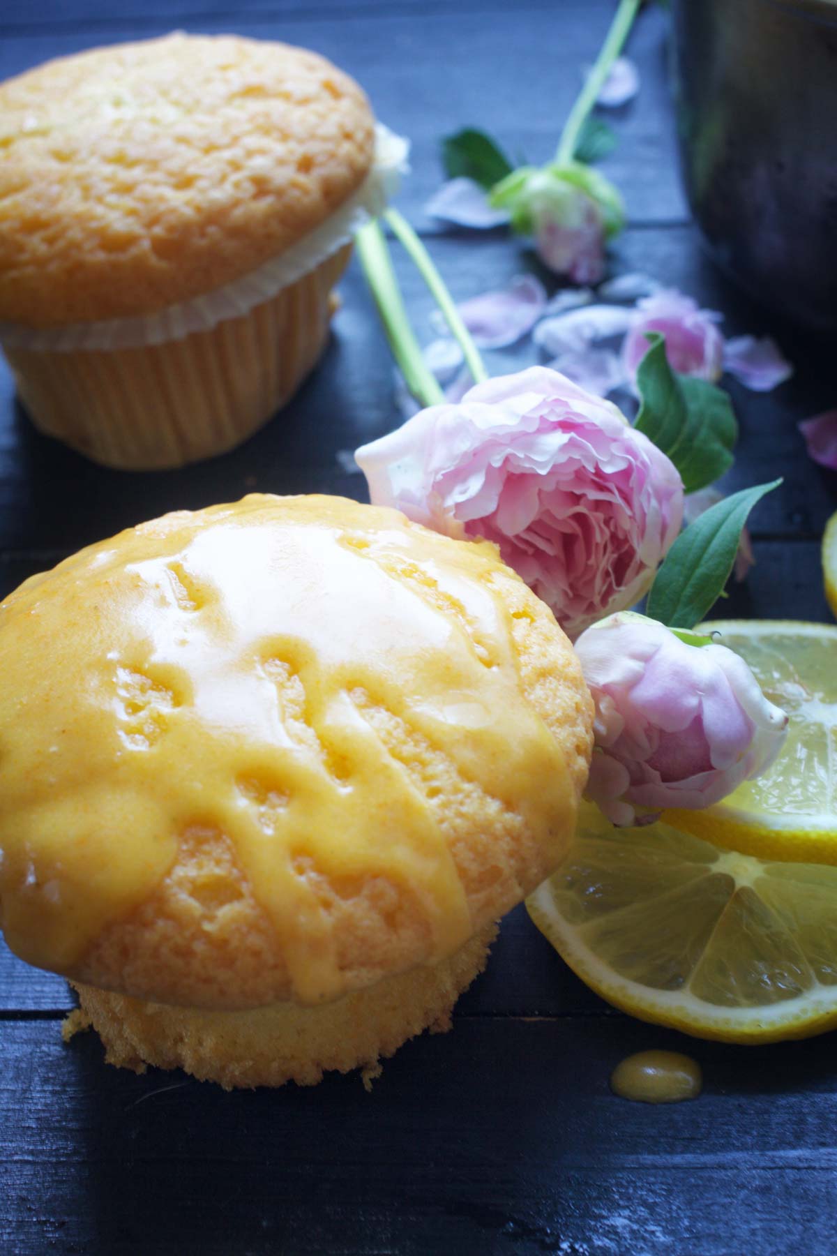 vegan lemon muffins