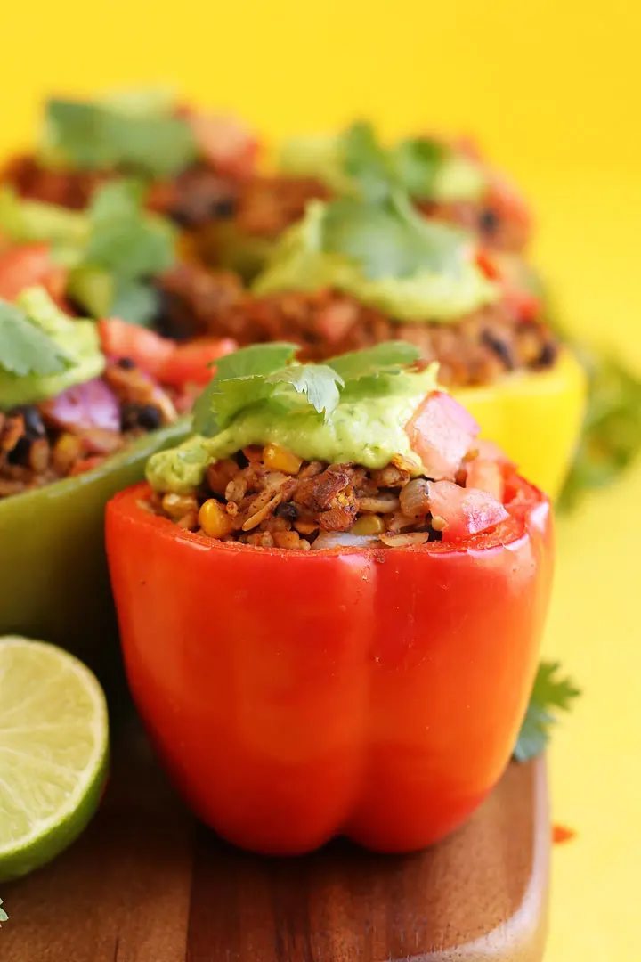 Mexican-Style Vegan Stuffed Peppers
