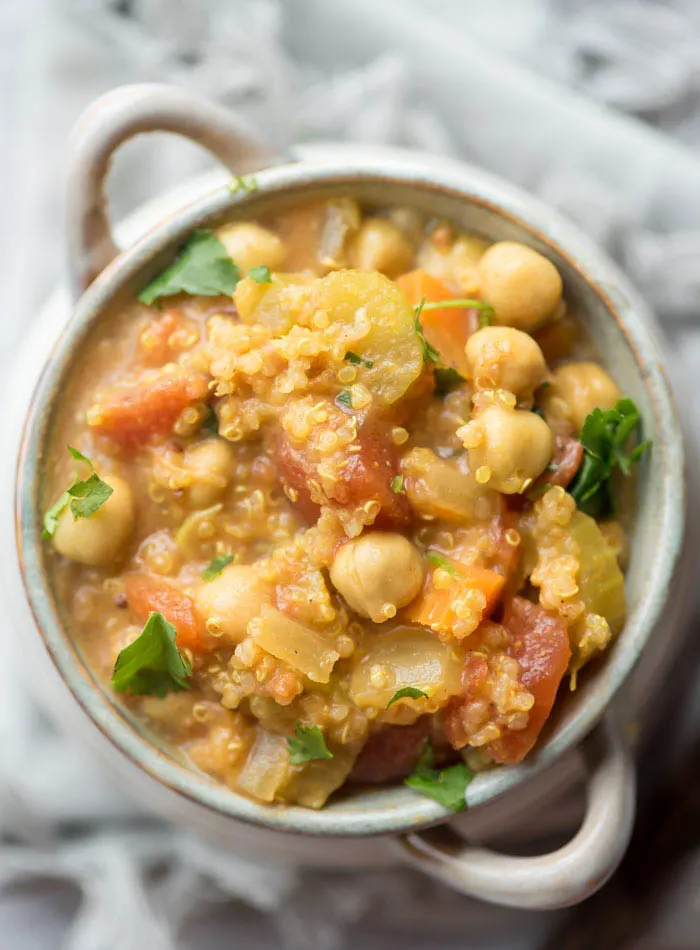 Vegan Chickpea Quinoa Stew 