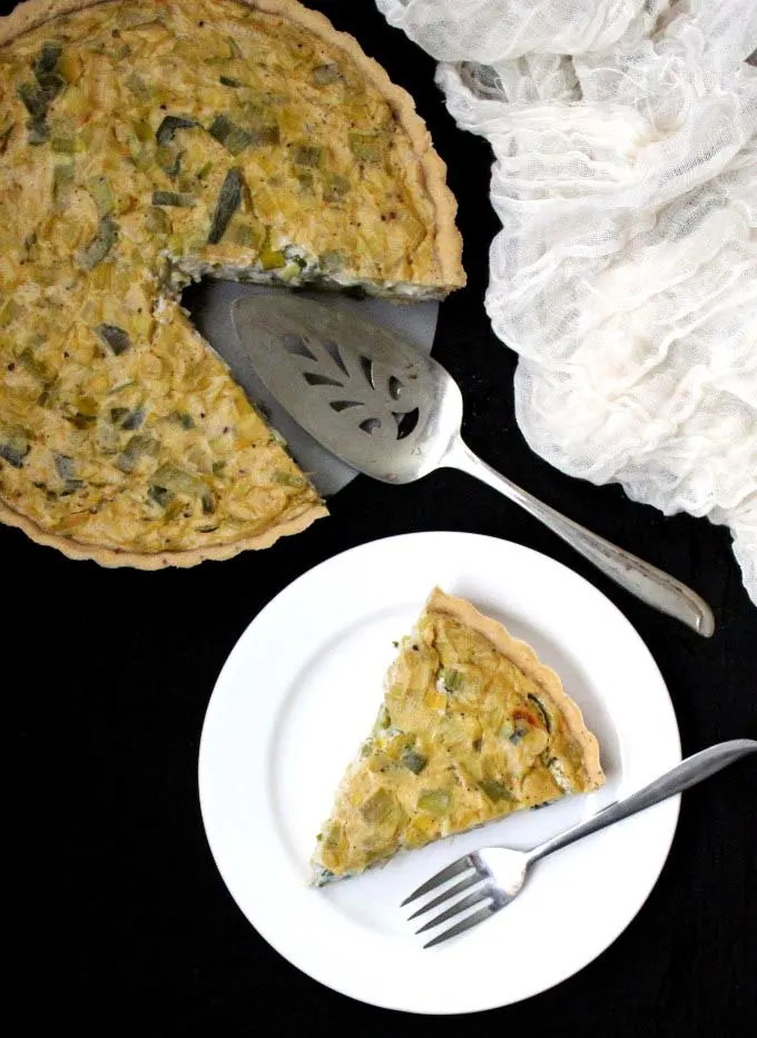 Vegan Leek Quiche