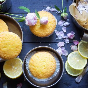 vegan magdalenas lemon muffins