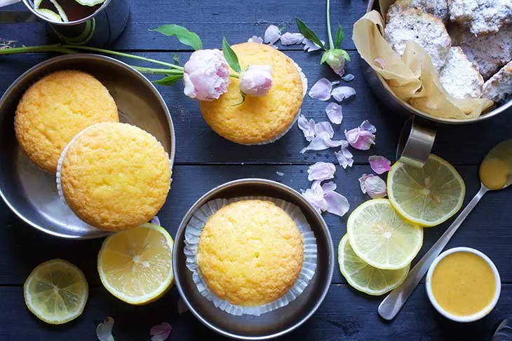 vegan magdalenas lemon muffins