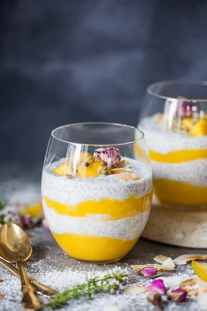 Coconut milk mango Chia Pudding Recipes