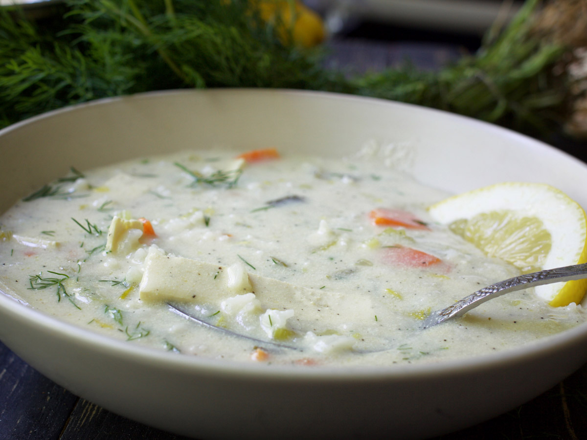 Greek Lemon Rice Soup recipe