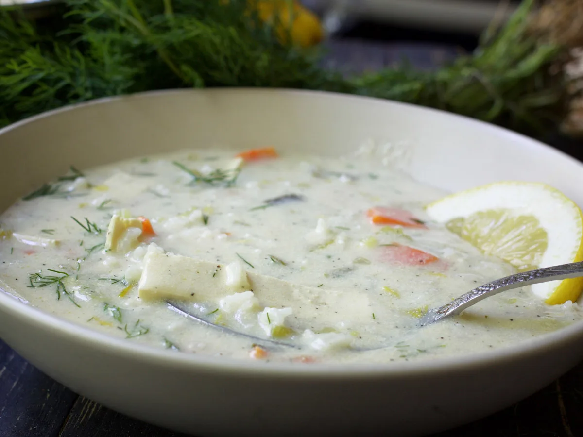 Greek Lemon Rice Soup recipe