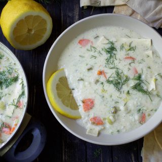 Greek Lemon Rice Soup supa greceasca