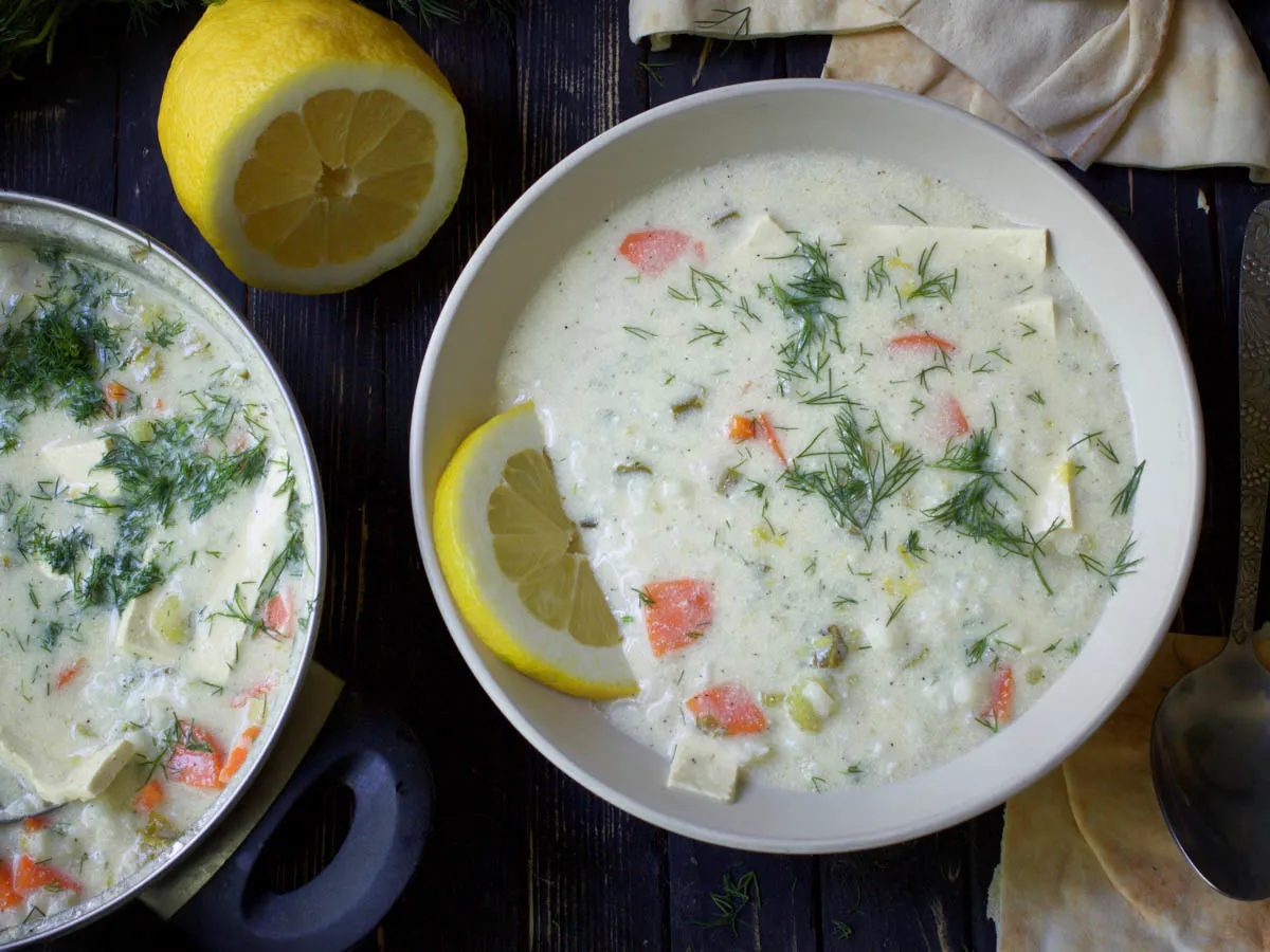 how to make Greek Lemon Rice Soup