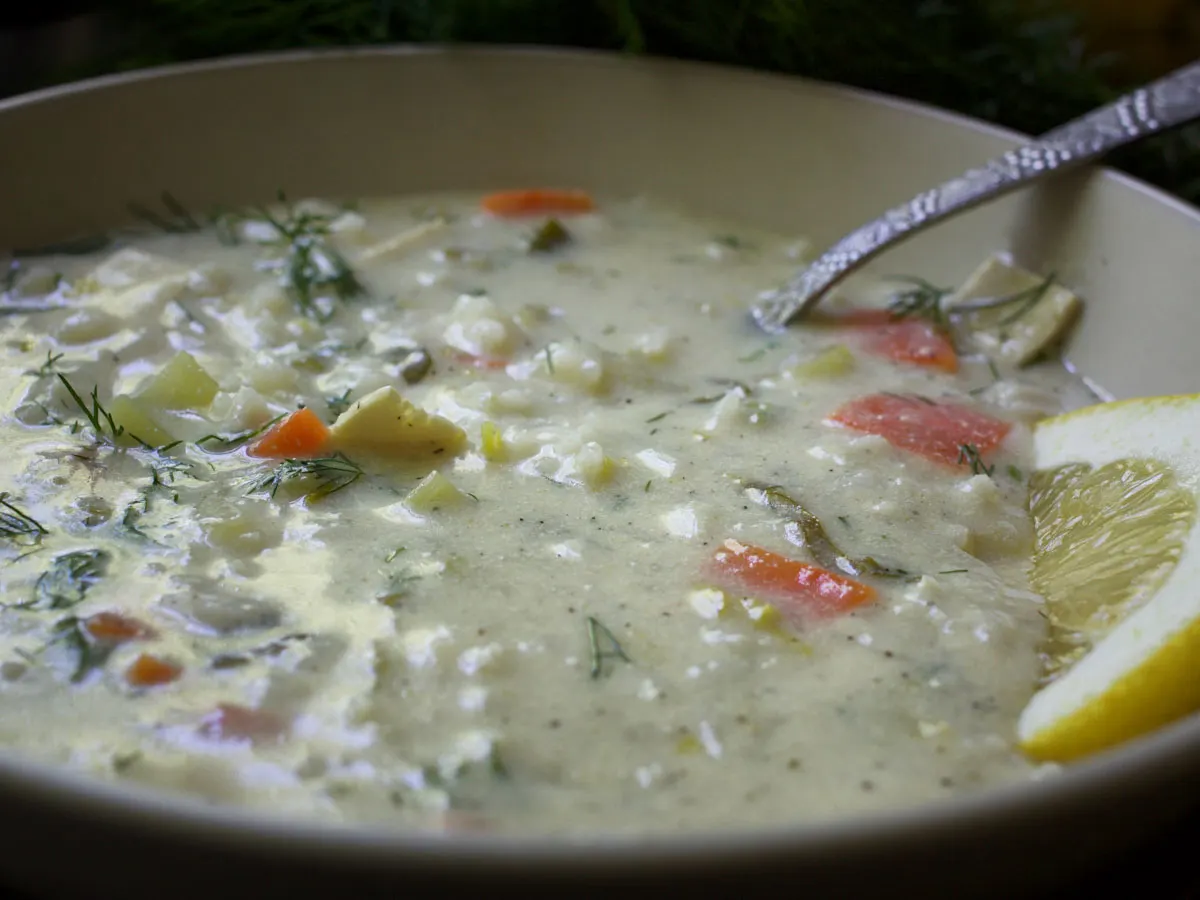 quick Lemon Rice Soup