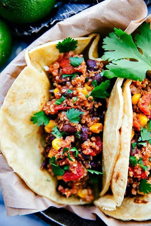 Crockpot Mexican Quinoa Tacos