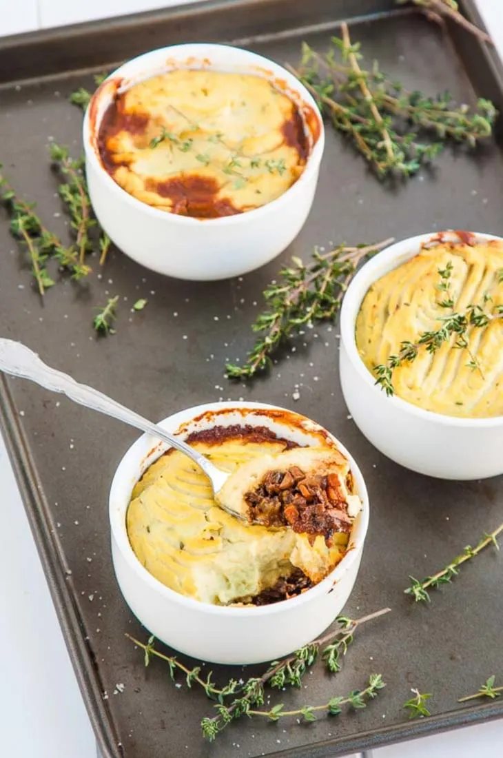 Mushroom and cauliflower vegan shepherds pie (Low Carb)