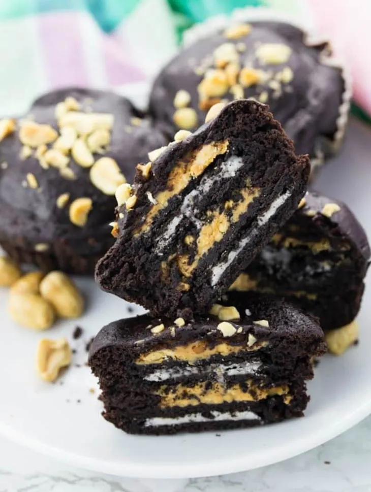 Ultimate Peanut Butter Oreo Muffins