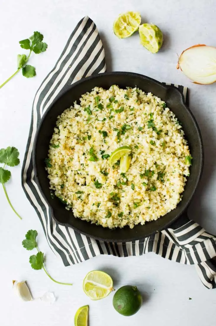 Cilantro Lime Cauliflower Rice