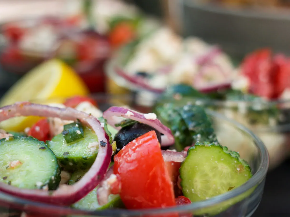 vegan greek salad easy recipe