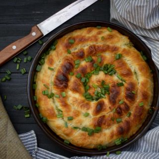 Vegan Spanakopita Greek Spinach Pie placinta greceasca cu spanac