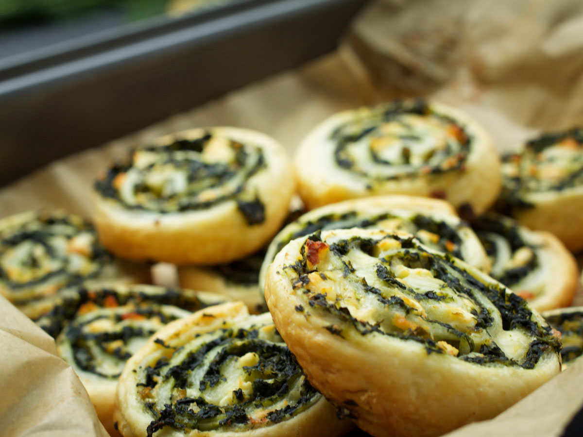 how to make spinach pinwheels