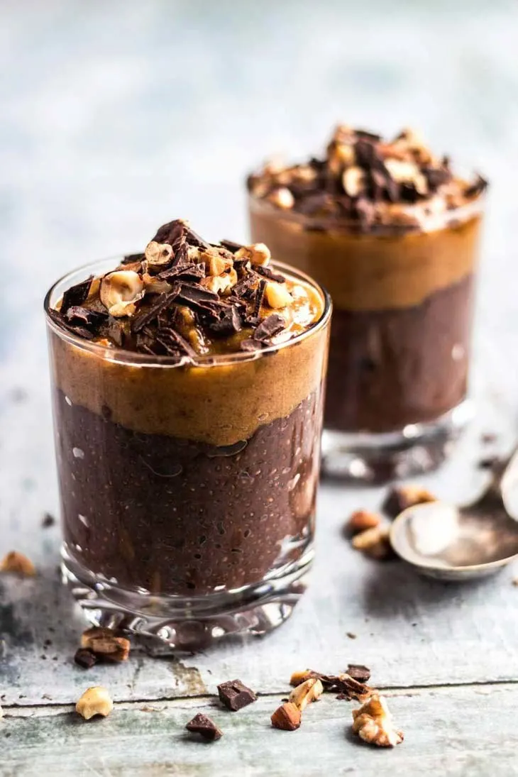 Chocolate Salted Caramel Chia Pudding