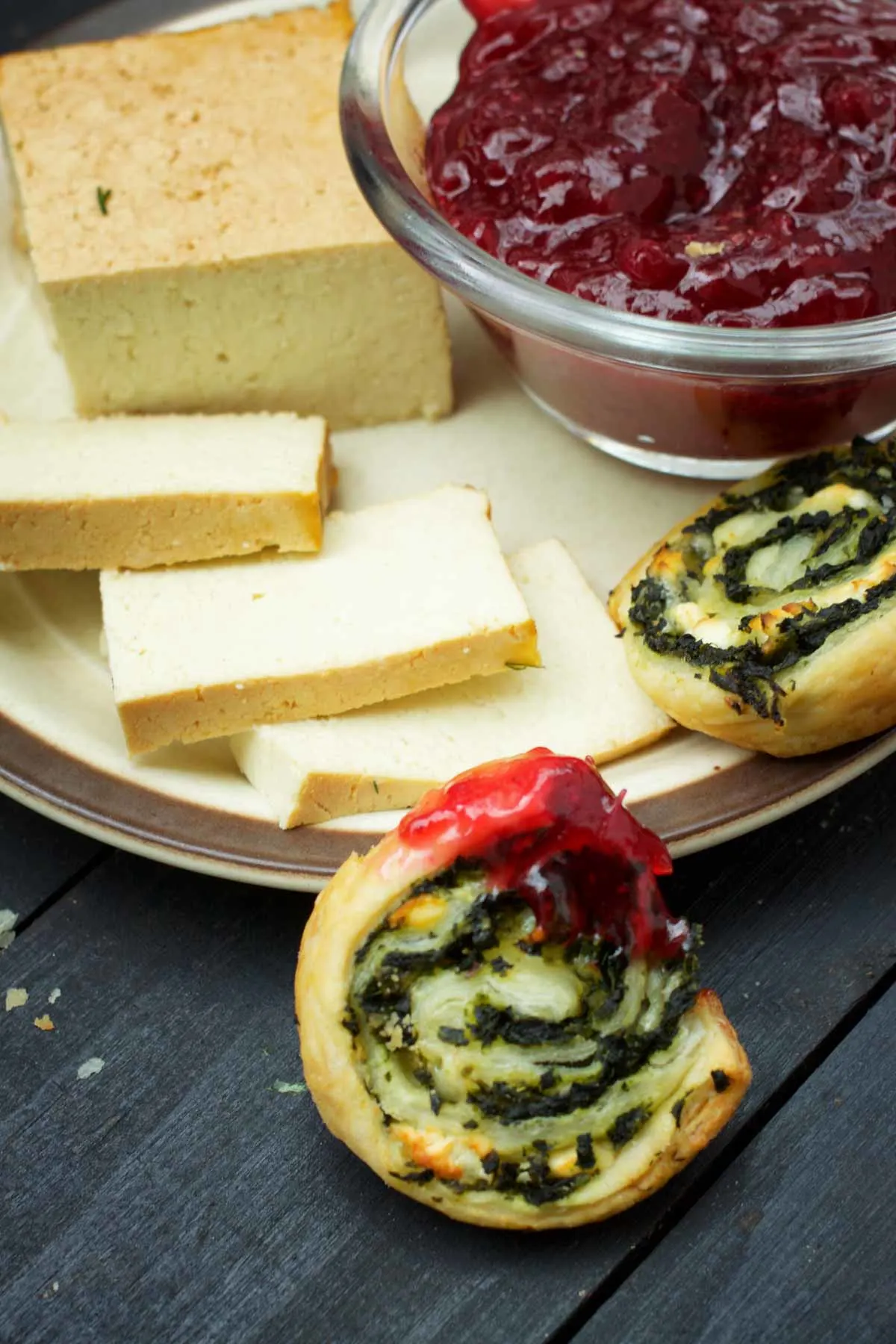 greek Vegan Spinach Pinwheels 