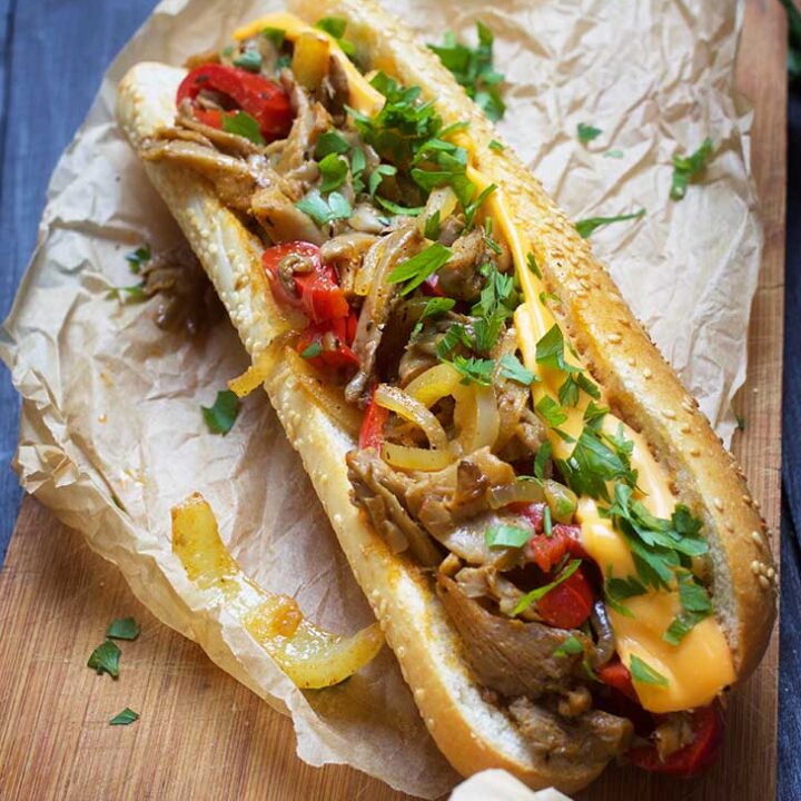 Vegan Philly Cheesesteak - Serene Trail