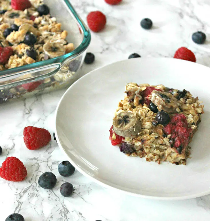 Easy Breakfast Recipe: Homemade Oatmeal Bars for vegan meal prep