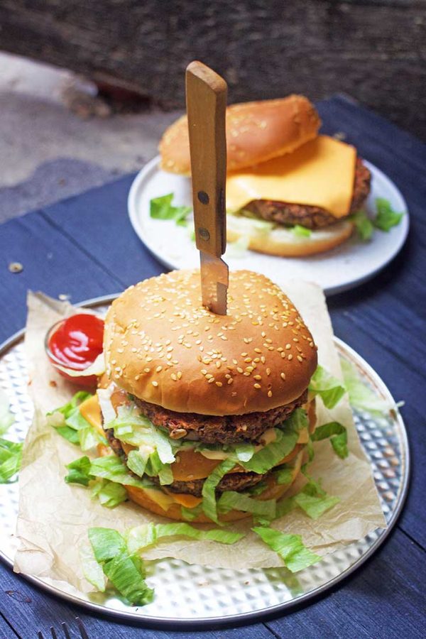 Vegan Big Mac Burger Gourmandelle