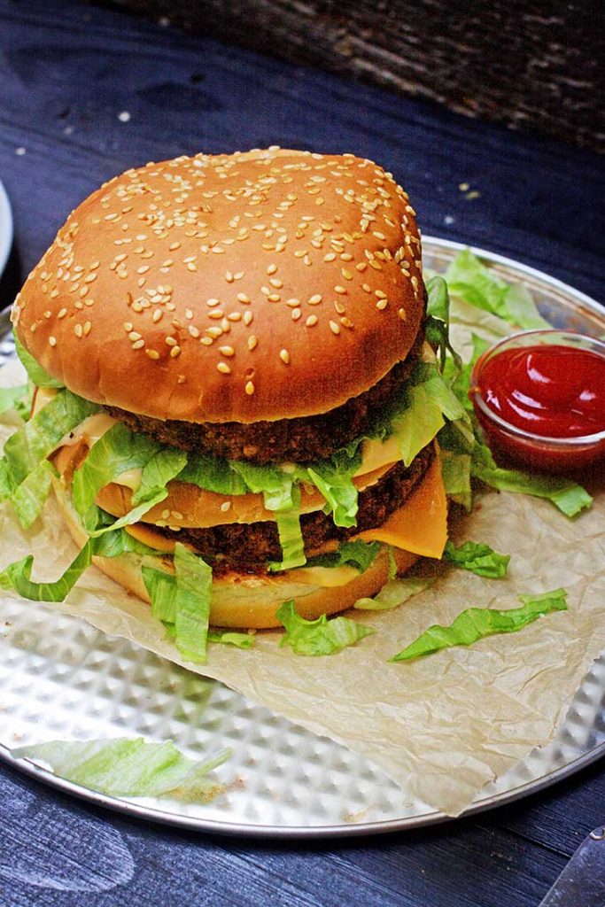 Vegan Big Mac Burger Gourmandelle