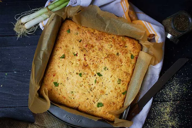 vegan cornbread paine cu malai