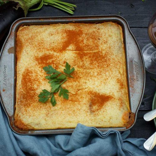 vegan greek moussaka musaca greceasca de post
