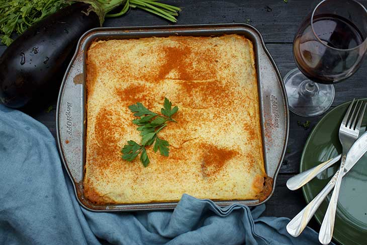 vegan greek moussaka musaca greceasca de post