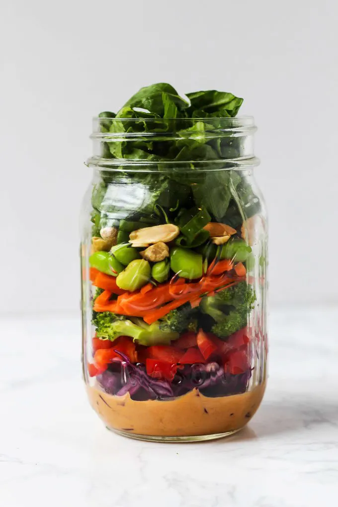 5 Vegan Mason Jar Salad Recipes for Lunch Meal Prep