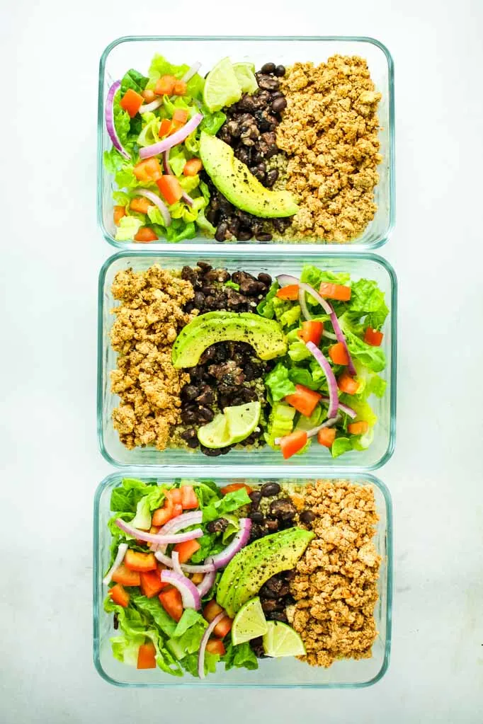 Tofu Burrito Bowl Meal Prep