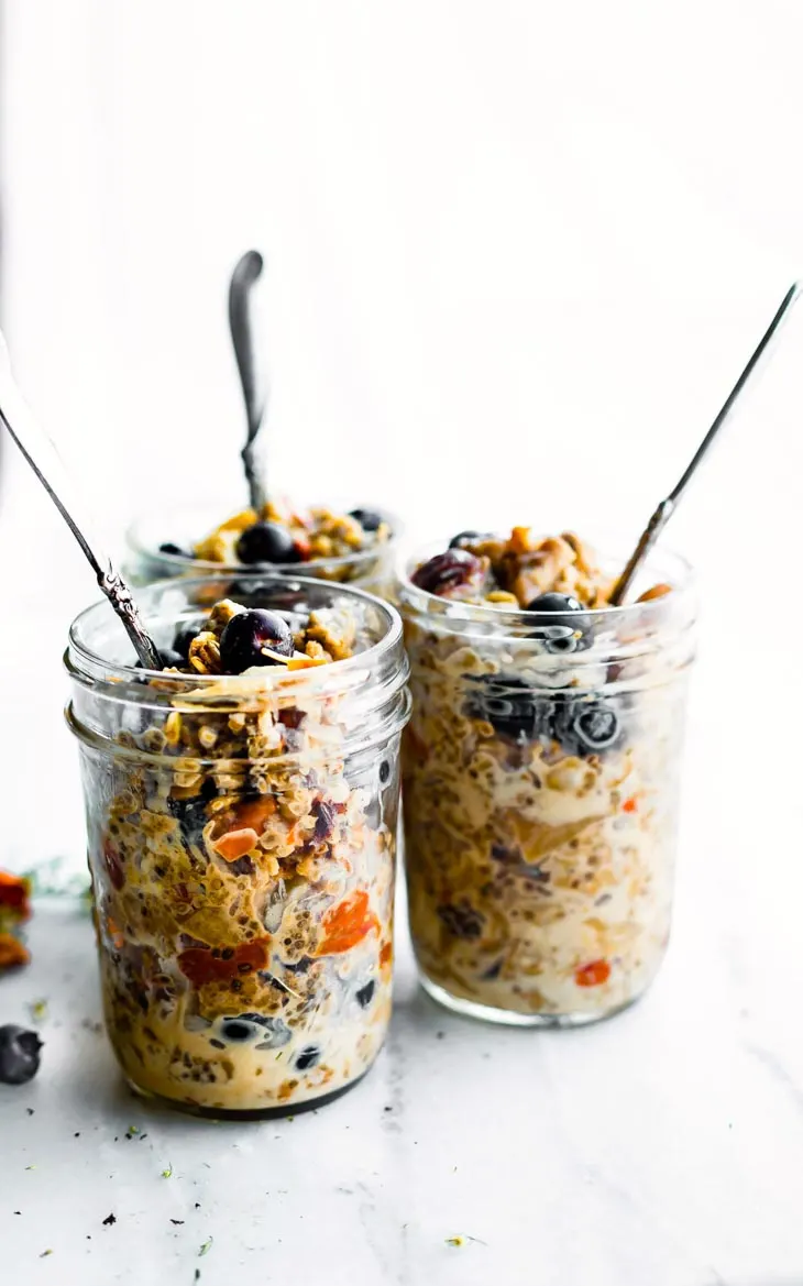 Superfood Instant Pot Oatmeal in a Jar for Breakfast Meal Prep