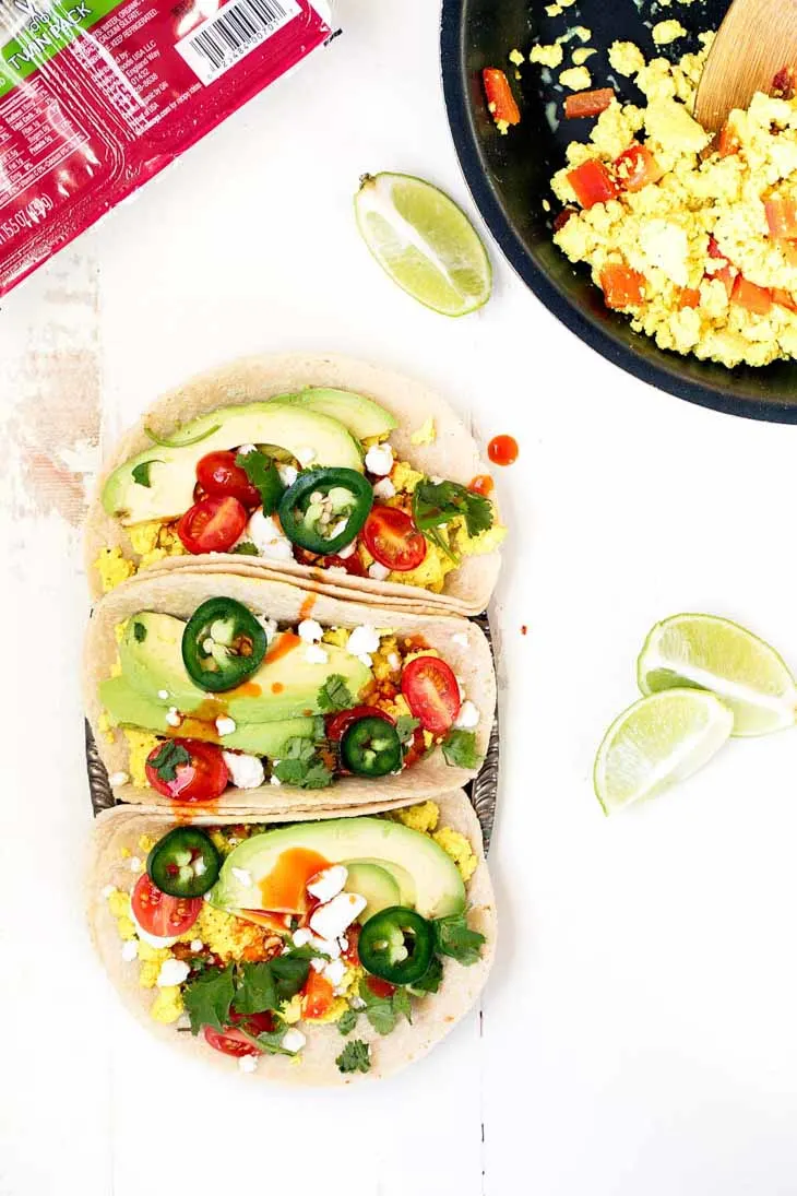 Meal Prep Idea: Scrambled Tofu Breakfast Tacos for Breakfast Meal Prep