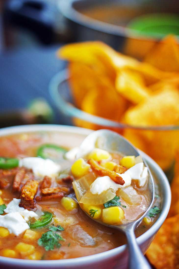 Hearty Mexican Sweet Corn Soup 