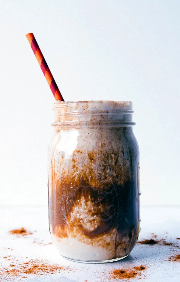 Iced Cinnamon Almond Milk Macchiato