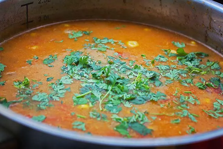 Mexican Sweet Corn Soup 