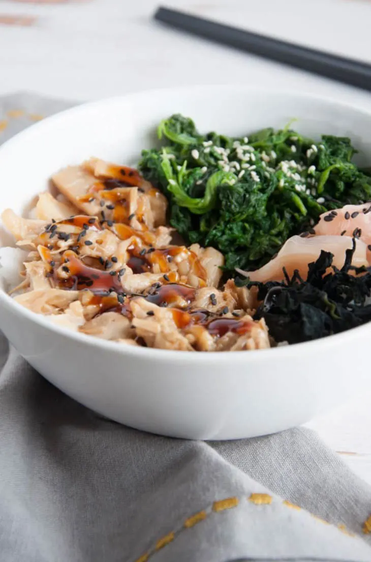 Teriyaki Jackfruit Sushi Bowl