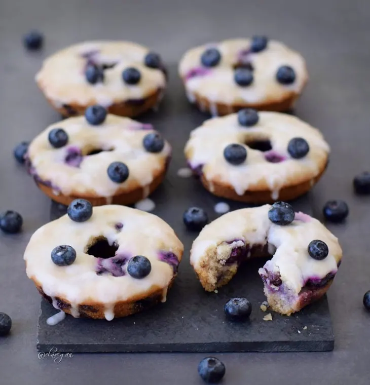 Baked blueberry donuts | Vegan, Gluten-free recipe