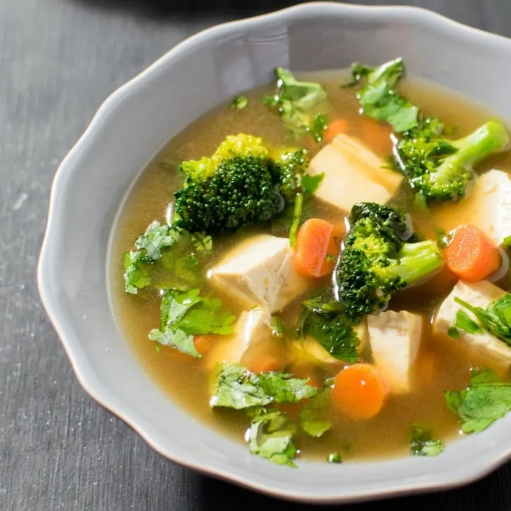 Cilantro Tofu Soup
