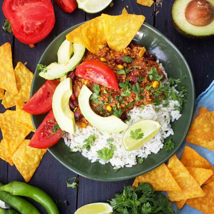 Vegan Chili Con Carne chili sin carne de post