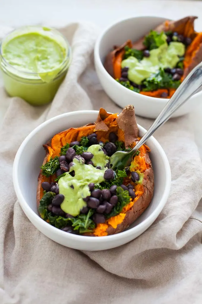 Vegan Loaded Sweet Potato