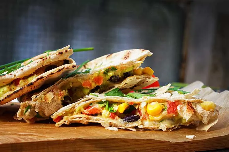 Vegan Quesadillas de post