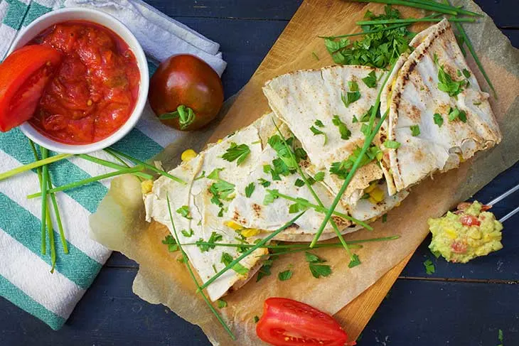 Vegan Quesadillas vegetariene