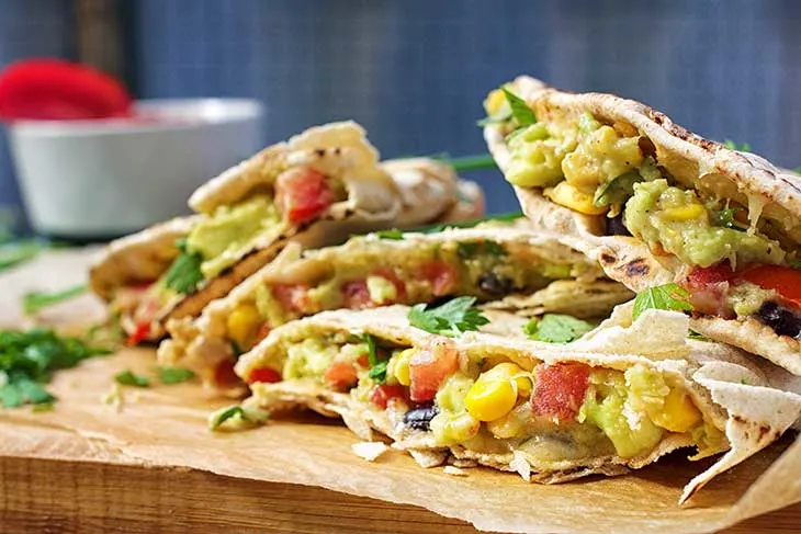 Vegan Quesadillas with Guacamole