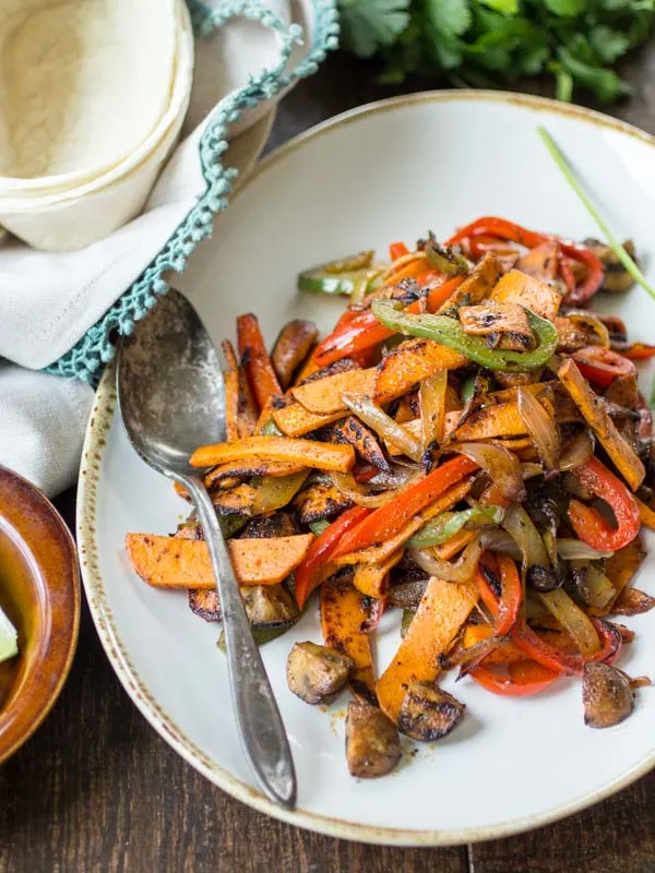 Vegan Sweet Potato Fajitas