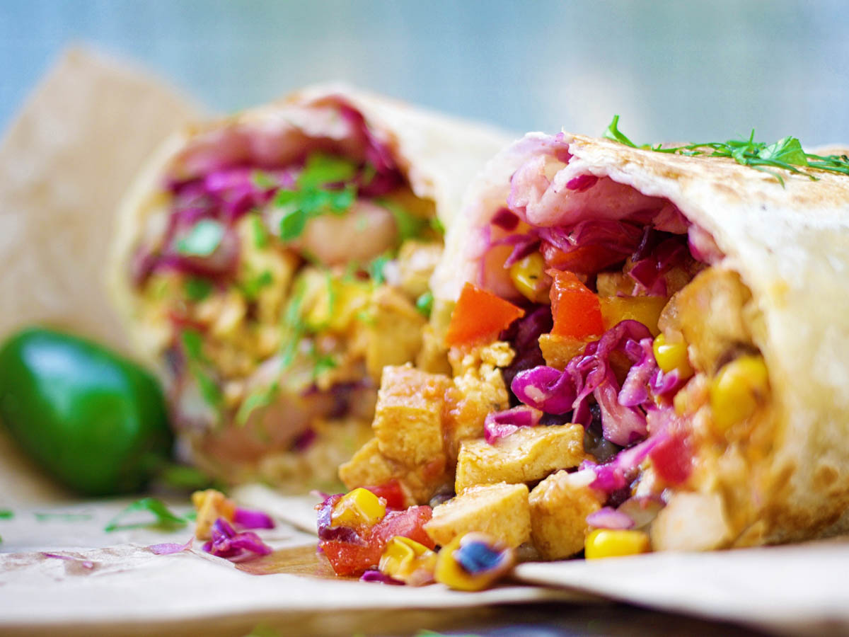 healthy vegan burritos recipe