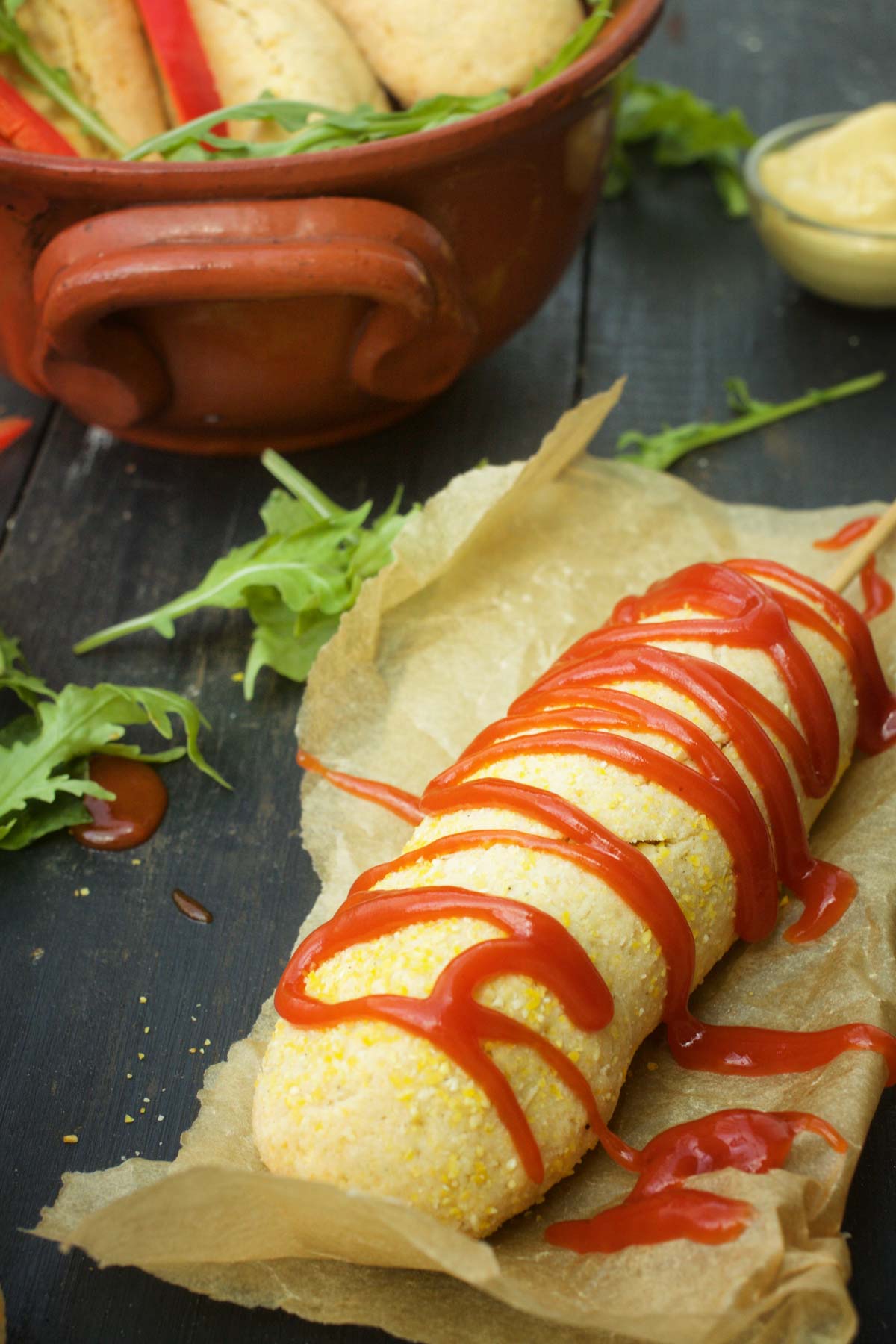 vegan corndogs