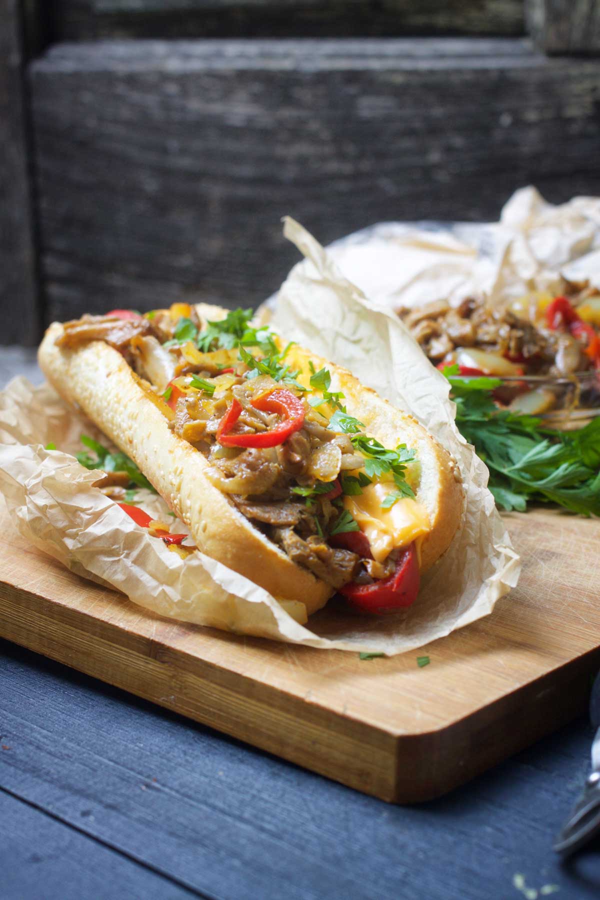 Vegan Philly Cheesesteak Sandwich recipe american