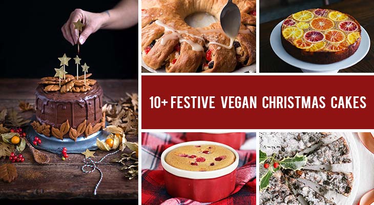 10+ Festive Vegan Christmas Cakes Anyone Can Bake