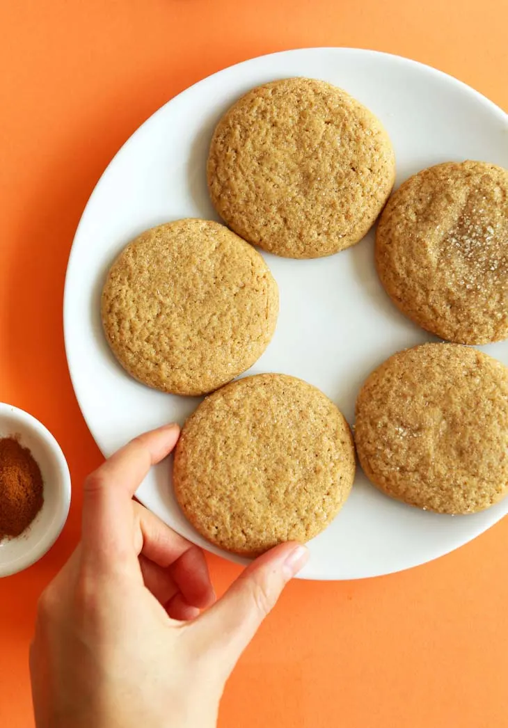 Vegan Pumpkin Sugar Cookies