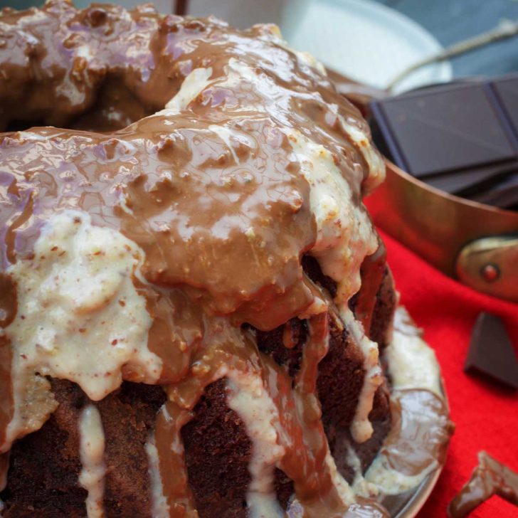 Chocolate Vegan Bundt Cake tort bundt